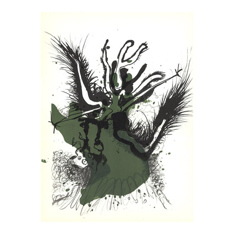 Paul Rebeyrolle // Flight I // 1969 Lithograph