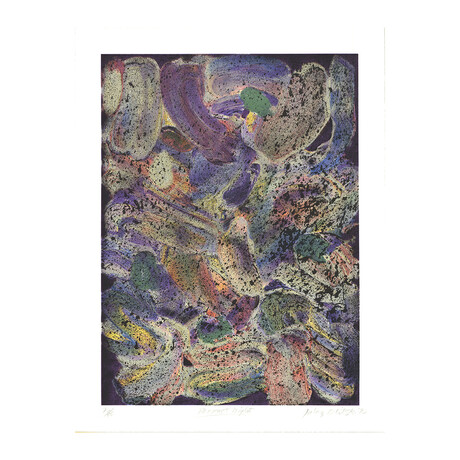 Jules Olitski // Mozart Night // 1992 Serigraph // Signed