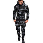 Men's Camouflage Track Suit // Gray (L)
