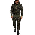 Men's Camouflage Track Suit // Green (XL)