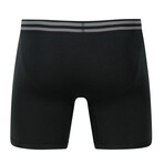 SHEATH 4.0 Cotton Men's Dual Pouch Boxer Brief // Black (Small)