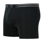 SHEATH 4.0 Cotton Men's Dual Pouch Boxer Brief // Black (Small)