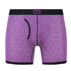 SHEATH 4.0 Men's Dual Pouch Boxer Brief // Purple Geo (Large)