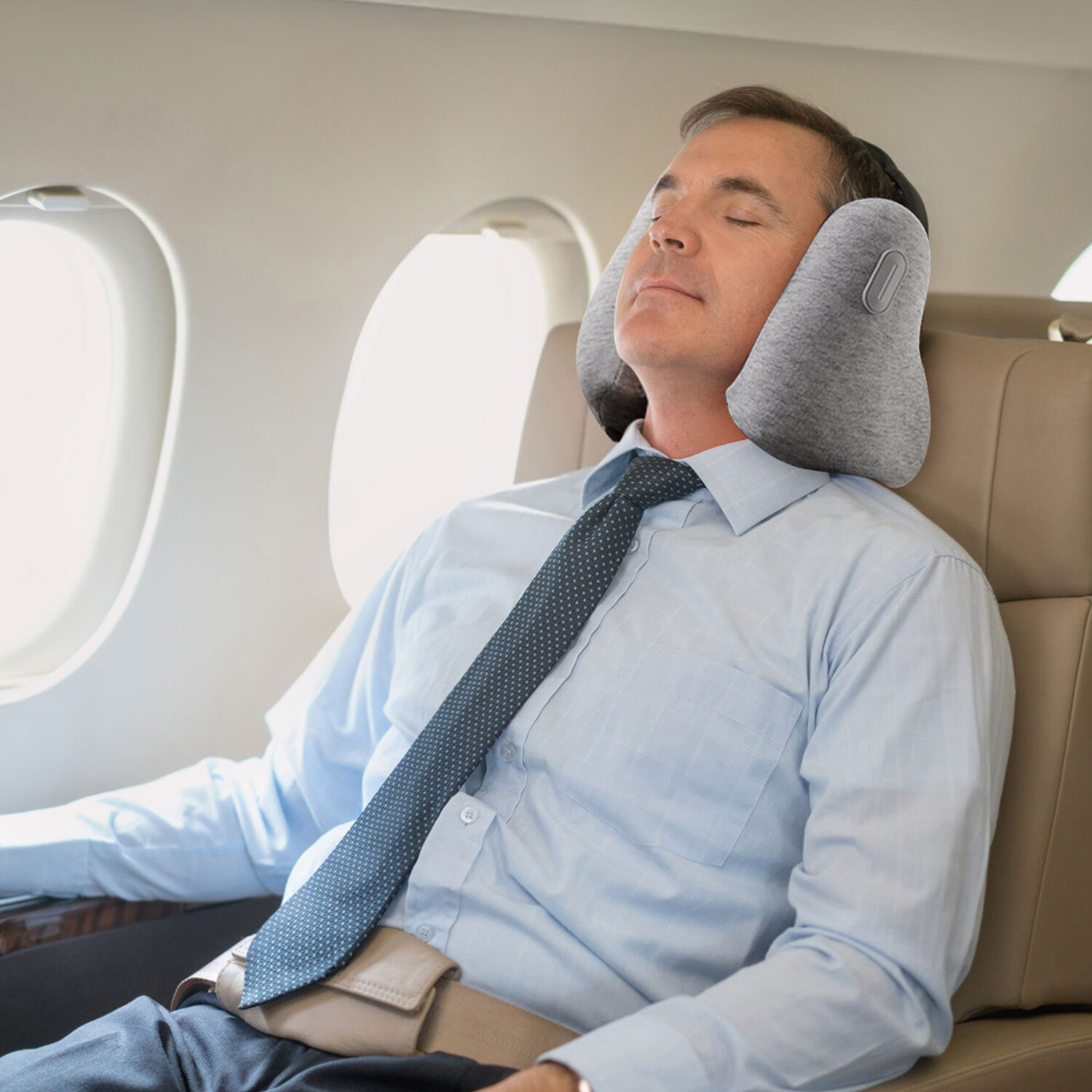 Noise Canceling Travel Pillow // Gray - Every Think Noise-Canceling ...