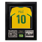 Pelé // Brazil // Autographed Jersey + Framed