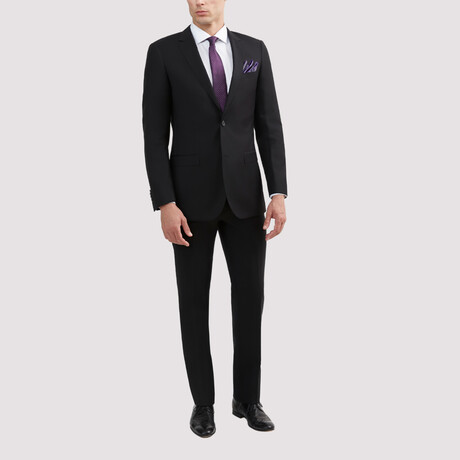 Modern Fit Wool Suit // Black (US: 36S)