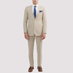 Slim Fit Wool Suit // Beige (US: 38L)