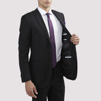 Slim Fit Wool Suit // Black (US: 36S)