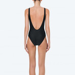 Crystal Teddy Bear Swimsuit // Black + Swarovski (S)