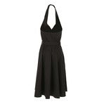 Flared Dress With Buttons Couture // Black (XXS)