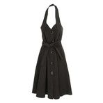 Flared Dress With Buttons Couture // Black (XXS)