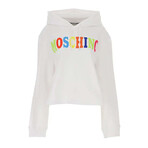 Logo Print Hoodie // White + Multicolor (XXS)