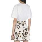 Linen Bermuda // White + Multicolor (XXS)