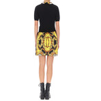 Teddy Printed Dress // Black + Yellow (M)