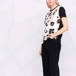 Abstract Logo Print T-Shirt // Black + Multicolor (M)