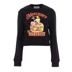 Printed Cotton Ice Cream Sweatshirt // Black + Multicolor (XXS)