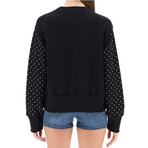 Cotton Sweatshirt // Black + Swarovski (XXS)