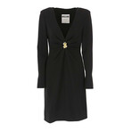 Dollar Stud Stretch Viscose Dress // Black (XL)