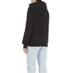 Logo Print Pullover Hoodie // Black + Multicolor (XXS)