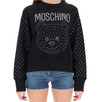 Cotton Sweatshirt // Black + Swarovski (XXS)