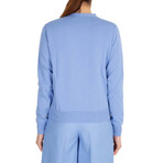 Cardigan Sweater // Light Blue + White (M)