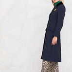 Logo Patched Coat // Navy + Gold (S)