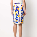 Skirt // White + Multicolor (XXS)