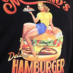 Printed Cotton Ice Cream Sweatshirt // Black + Multicolor (XXS)