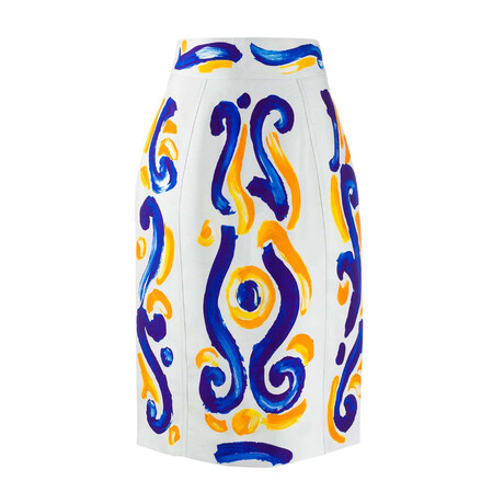 Skirt // White + Multicolor (XXS)