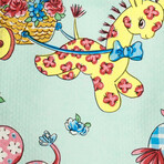 Calico Animals Piquet Blazer // Light Blue + Multicolor (S)