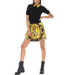 Teddy Printed Dress // Black + Yellow (M)