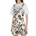 Linen Bermuda // White + Multicolor (XXS)