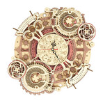 DIY 3D Moving Gears Puzzle // Zodiac Wall Clock // 168  Pieces