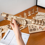 DIY 3D Moving Gears Puzzle // Terminator Gun // 172 Pieces
