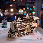 DIY 3D Moving Gears Puzzle // Locomotive // 349 Pieces