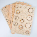 DIY 3D Moving Gears Puzzle // Locomotive // 349 Pieces