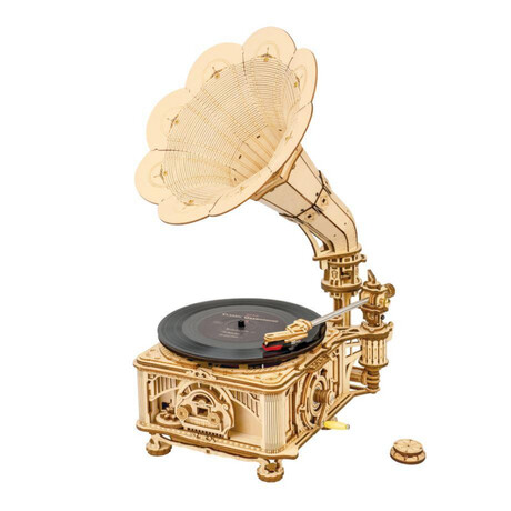 DIY 3D Moving Gears Puzzle // Classic Gramophone // 424  Pieces