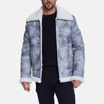Shearling Aviator Jacket // Jungle Gray + White Wool (XS)