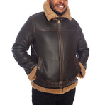 Shearling Flying Jacket // Washed Brown (XS)