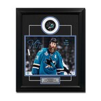 Joe Thornton // Autographed San Jose Sharks 2016 Stanley Cup Finals Puck Display // Limited Edition Of 19