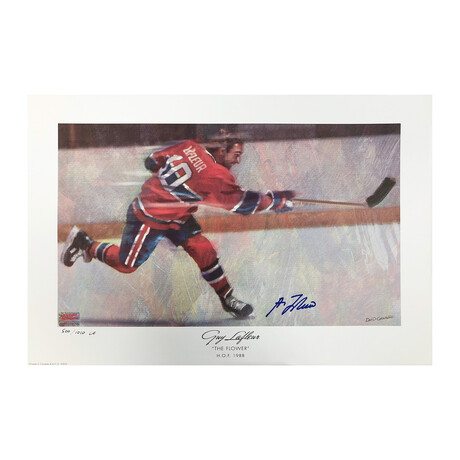 Lafleur, Richard, & Beliveau // Autographed Montreal Canadiens Display // Limited Edition of 10