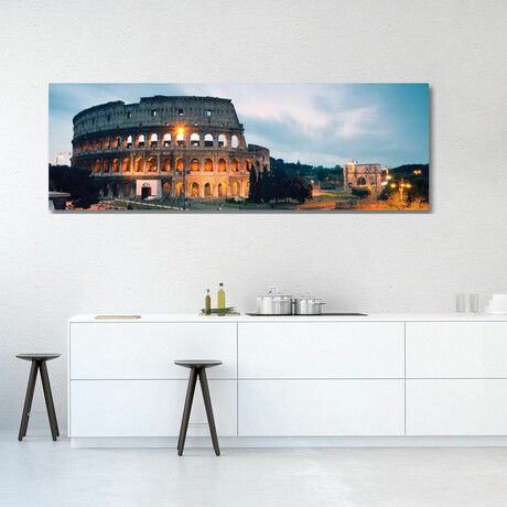 Dusk At The Colosseum by Matteo Colombo (12"H x 36"W x 1.5"D)