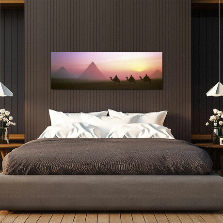 Giza Pyramids Egypt by Panoramic Images (12"H x 36"W x 1.5"D)