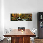 Fall Trees Kitchen Creek PA by Panoramic Images (12"H x 36"W x 1.5"D)