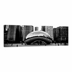 Chicago Panoramic Skyline Cityscape (Bean) by Unknown Artist (12"H x 36"W x 1.5"D)