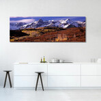 Mountains Covered with Snow and Fall Colors, near Telluride, Colorado, USA // Panoramic Images (12"H x 36"W x 1.5"D)