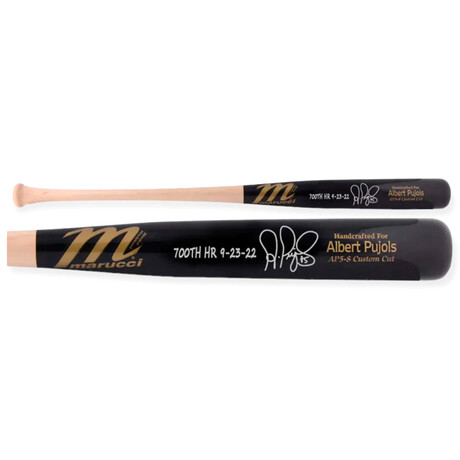 Albert Pujols // St. Louis Cardinals // Autographed Marucci Game Model Bat + 700th HR 9-23-22 Inscription // Pre-Order - Shipping in November