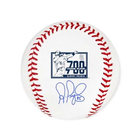 Albert Pujols // St. Louis Cardinals // Autographed 700th Home Run Baseball // Pre-Order - Shipping in November