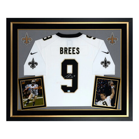 Drew Brees // Signed + Framed New Orleans Saints Jersey