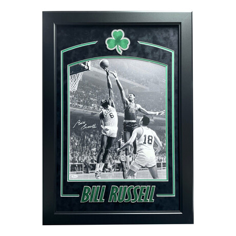 Bill Russell // Signed + Framed Boston Celtics Photo